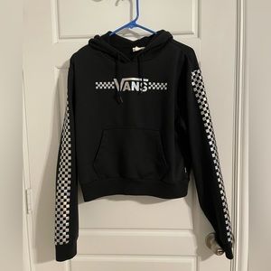 Vans Cropped Hoodie Size Small Holographic Print